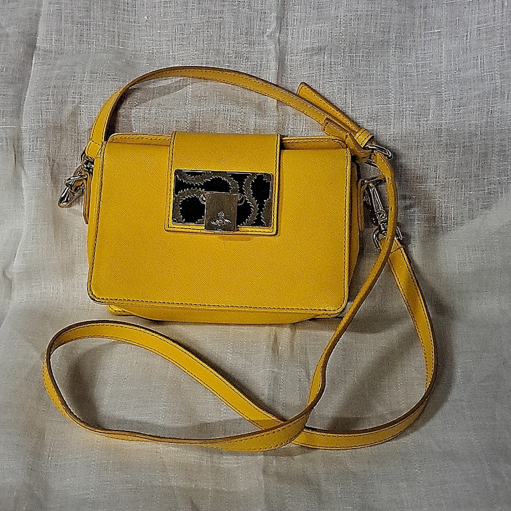 Vivienne Westwood Yellow Leather Crossbody bag